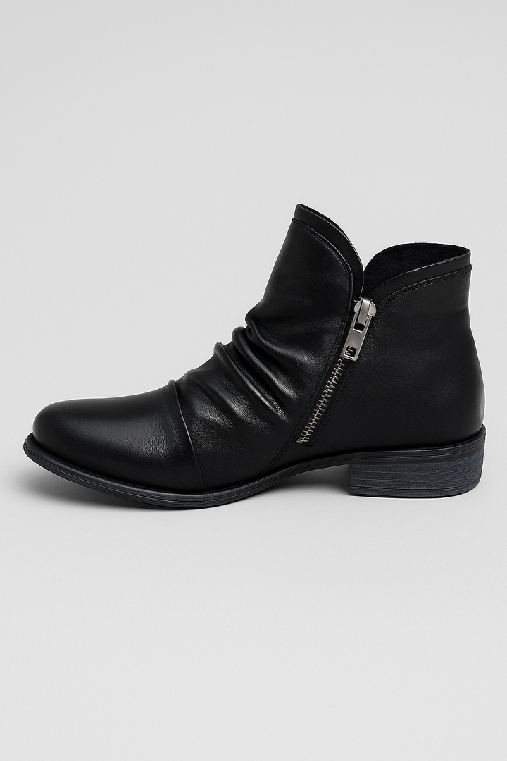 Sanne - Stilvolle Damenleder-Komfortstiefel