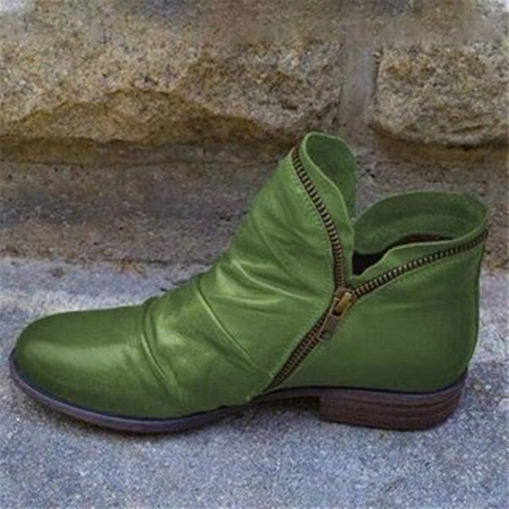 Sanne - Stilvolle Damenleder-Komfortstiefel