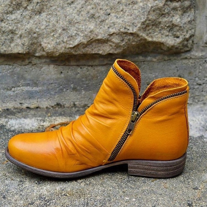 Sanne - Stilvolle Damenleder-Komfortstiefel