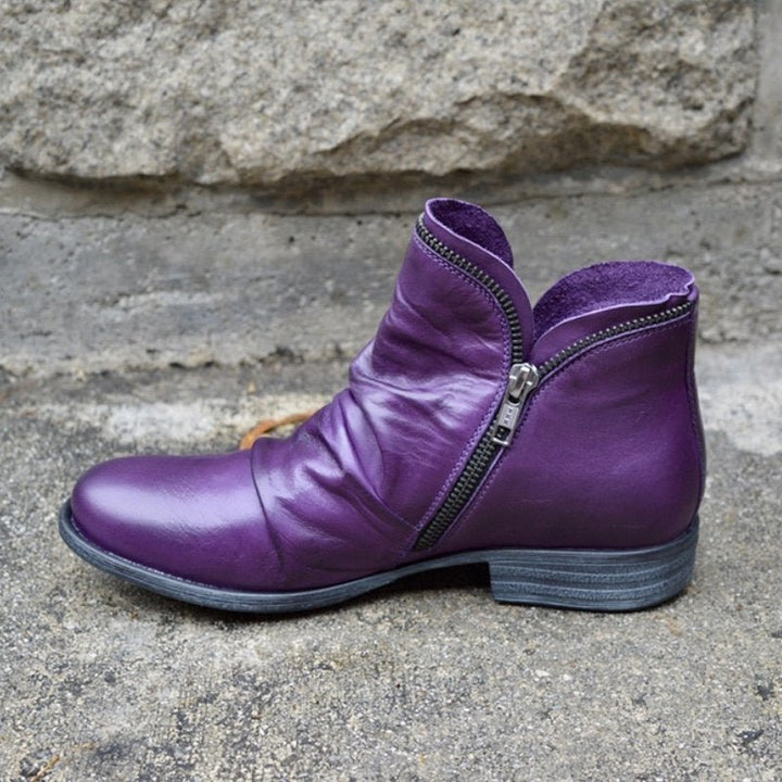 Sanne - Stilvolle Damenleder-Komfortstiefel